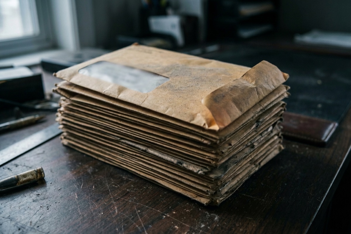stack of unopened government notices — the bc annual report reminders that never got read