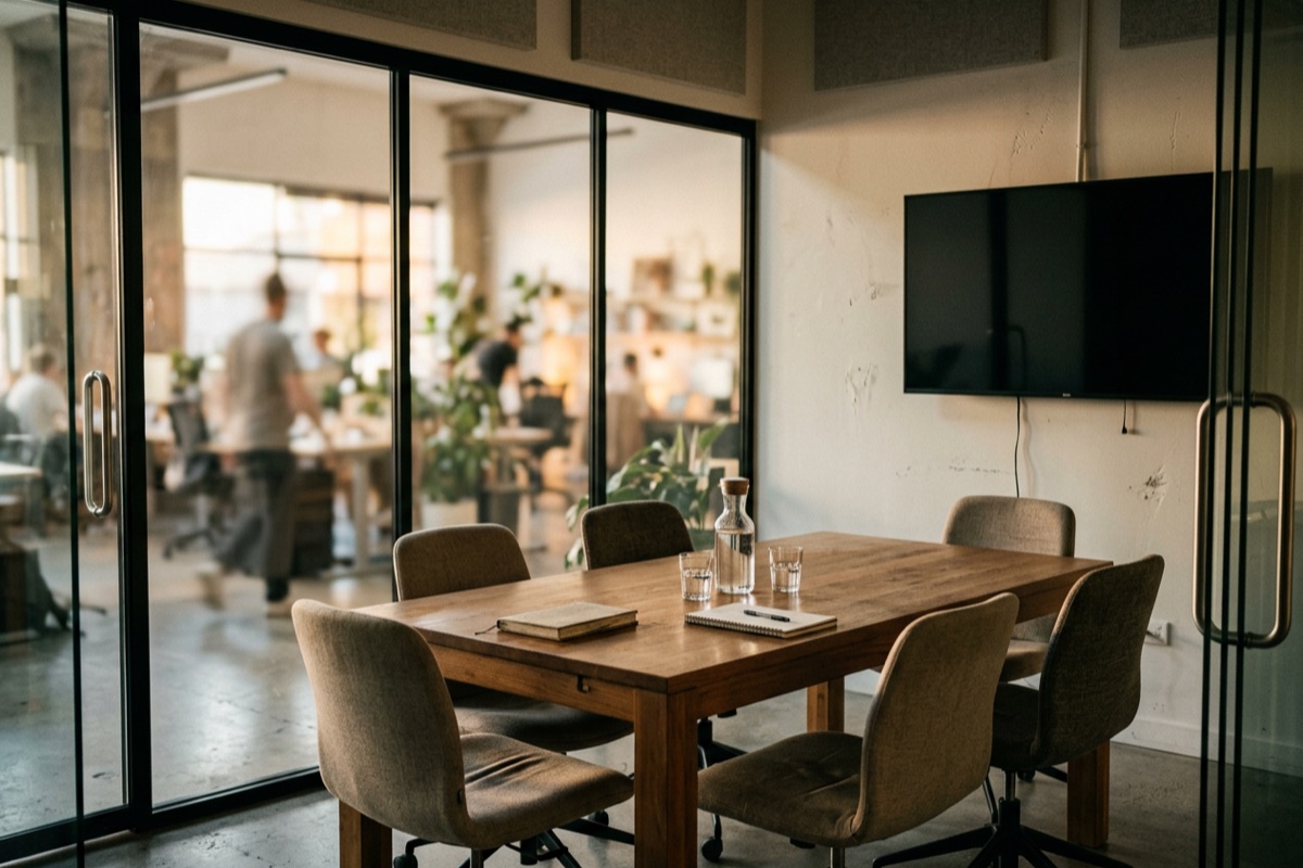 coworking space vancouver: real 2026 prices, no runaround 4 glass-walled boardroom at a vancouver coworking space — dedicated desks include four hours of meeting room time a month
