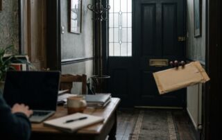 a business envelope arriving through a home mail slot: the moment founders start asking should i use my home address for business