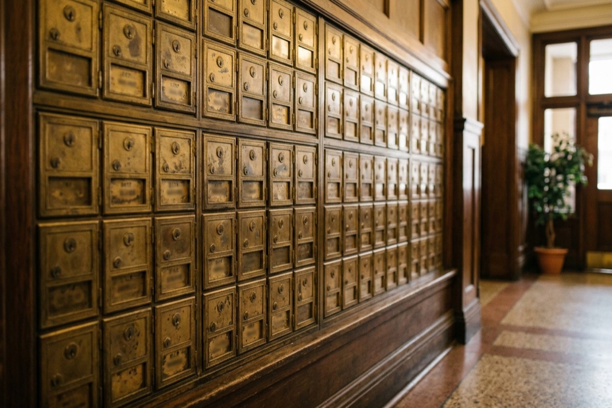 is vancouver losing door-to-door mail delivery? the honest answer for 2026 3 brass apartment lobby mailbox panels in an older vancouver building