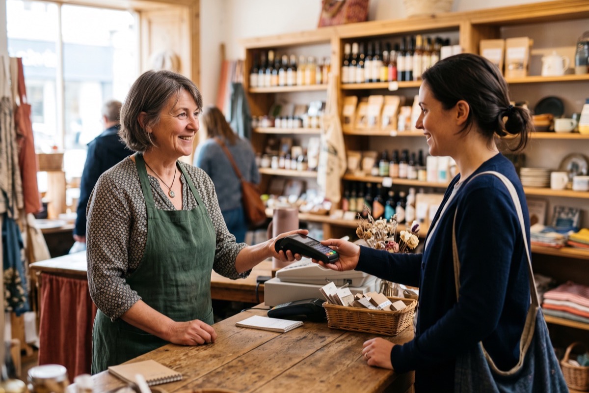 bc election 2026 for small business: 7 clear issues beyond the pst 2 independent shop owner at the counter, the kind of firm bc election 2026 policies affect