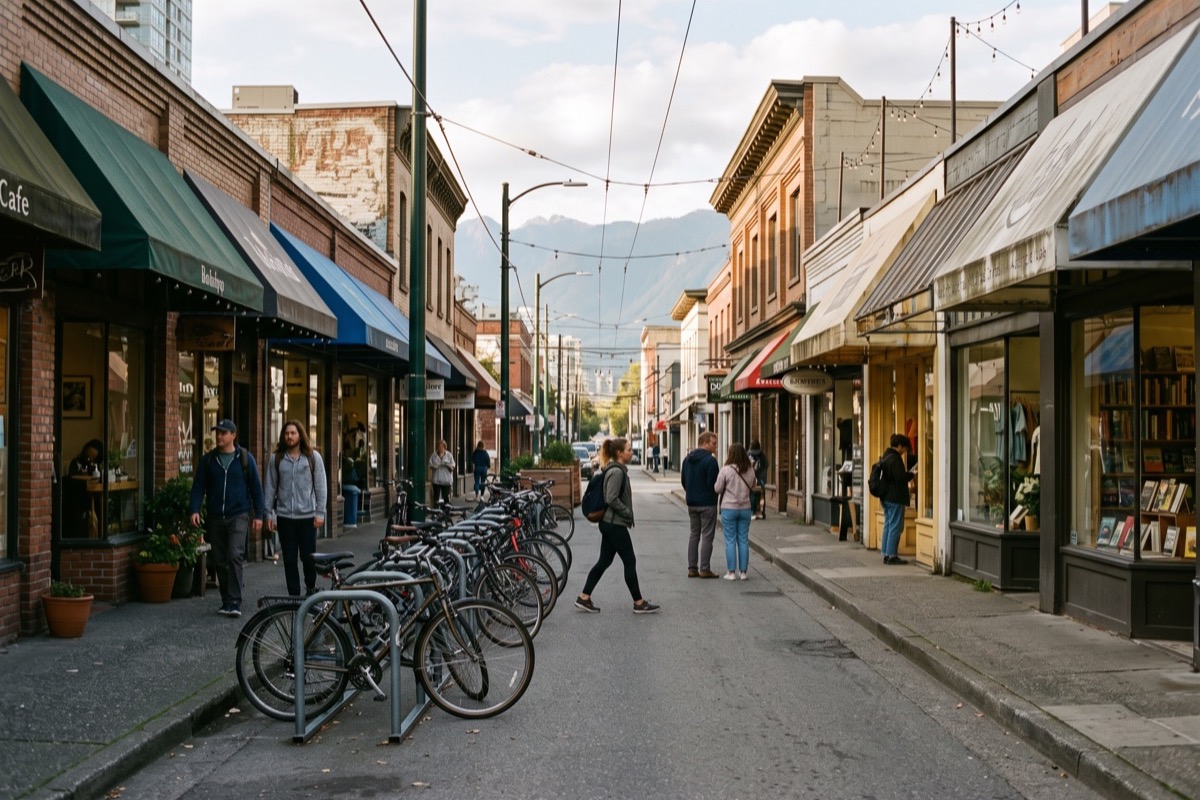 bc election 2026 for small business: 7 clear issues beyond the pst 3 downtown vancouver street of small storefronts affected by bc election 2026 public safety and permit policy