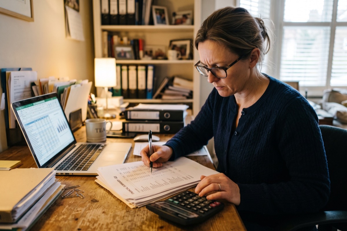 bc ndp promises to small business: 12 checked against the record 2 accountant reviewing a financial statement, weighing what bc ndp promises delivered