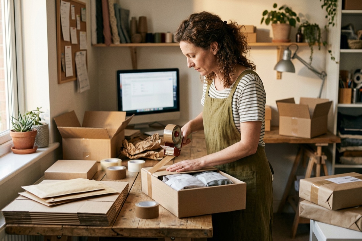 why business mail still matters in 2026: 5 proven reasons 3 business mail and e-commerce: a small-business owner packing an online order for shipping